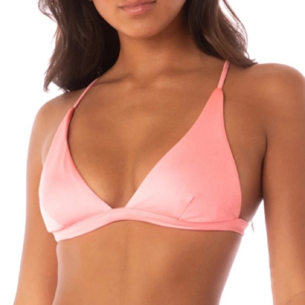 MAAJI Ivy Longline Reversible Triangle Bikini Top. Size Medium.
